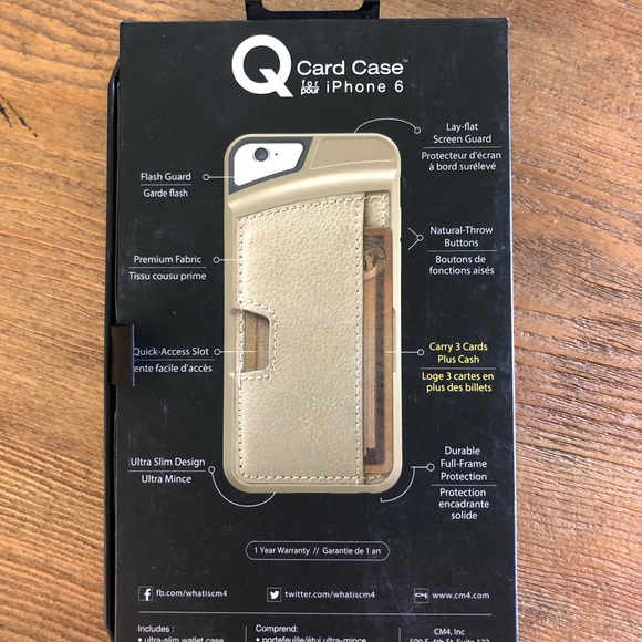 CM4 Q Card Case in Gold - Picture 2 of 3